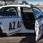 White AZ Ace Taxi cab ready for Taxi Prescott AZ service